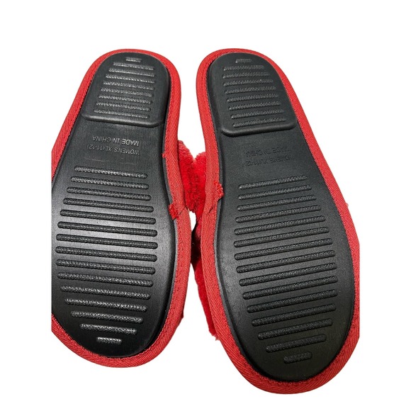 FOCO Women's NCAA College Team Script Wordmark Fuzzy Slide Slippers XL 11/12 - Picture 3 of 4